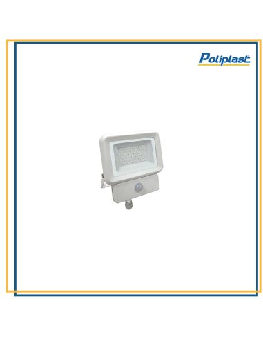 Proiettore Led Bianco 30W Con Sensore 4200K