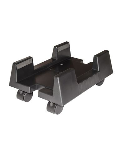 Carrello Porta Pc Link Con Ruote Bloccabili, Regolabile In Larghezza Da 15 A 24,5 Cm Colore Nero