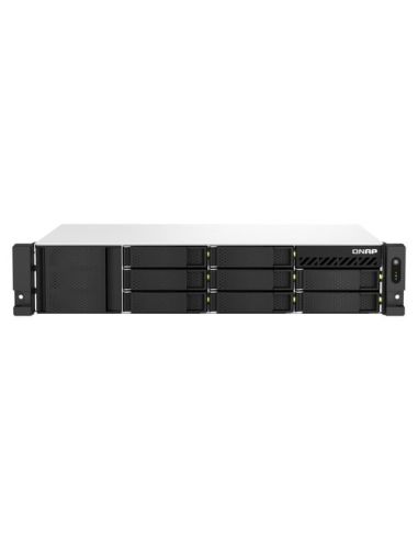 Nas Rack 2U Qnap Ts-873Aeu-Rp-4G 8Hd 3,5/2,5 Nohdd 2P 2.5 Gbe 2Usb-C 2Usb-A 4Gb Ddr4 4C Amd Ryzen V1000 V1500b 2X300w