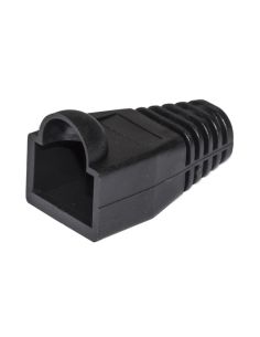 Copri Connettore Plug Link 6Mm Per Plug Rj45 8 Poli Cavo Cat 5E-6 Colore Nero Conf. Da 100Pz