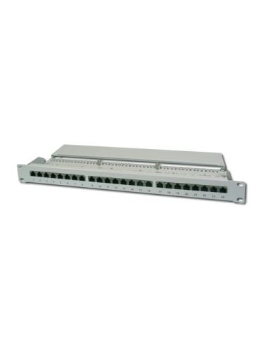 Patch Panel 19 Digitus Schermato 24 Porte 8 Poli Rj45 Per Reti Categoria 5E - 1 Unita'