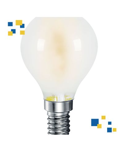 Filamento Sfera E14 4W 400Lm Smerigliata