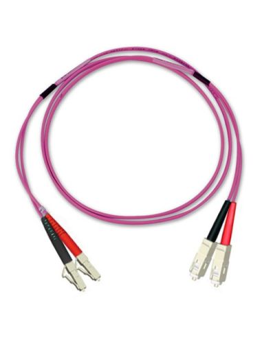 Bretella Optoplast Bifibra 50/125 Om4 Cavo Minizip Erika Violet Sc/Pc - Lc/Pc L 2M