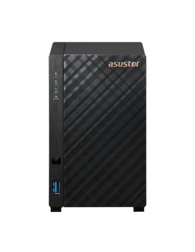Asustor Nas Tower 2 Bay (3.5''), Realtek Rtd1296, Quad-Core, 1.4Ghz, 1Gb, 2.5Gbe X1, Usb3.2 Gen1 X2, Wow (Wake On Wan).. As1102t