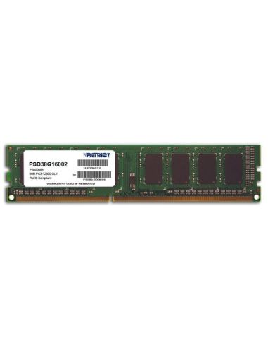 Ddr3 Patriot 8Gb 1600Mhz - Psd38g16002