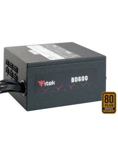 Alimentatore Itek Bd600 600W Atx Ventola Htb 12Cm - Active Pfc - 80Plus Bronze, Itpsebd600