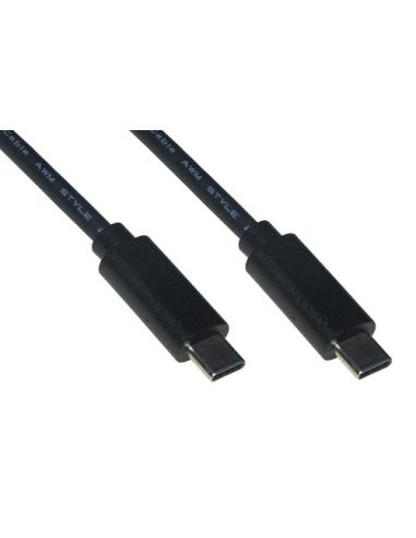 Cavo Usb 2.0 Usb-C Maschio/Maschio Mt 2 Nero