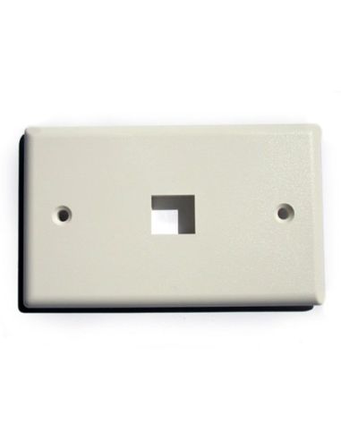 Placca Porta Frutti Link 1 Posizione X Jack Utp/Stp Colore Chiaro