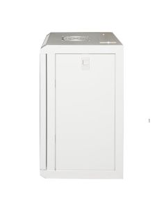 Armadio Rack Link 10 9 Unita' In Acciaio Colore Grigio Con Fianchi Apribili Porta In Vetro