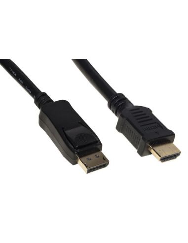 Cavo Adattatore Link Displayport Connettori Dp 1.2 - Hdmi 2.0 4K 60Hz M/M 1Mt