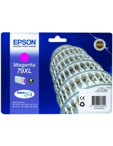 Ink Epson C13t79034010 Magenta Torre Di Pisa (Taglia Xl) X Wf-5110Dw Wf-5190Dw Wf-5620Dwf Wf-5690Dwf Wf-4630Dwf Wf-4640Dtwf