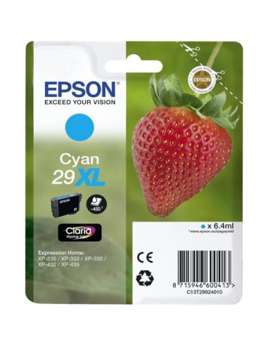 Ink Epson C13t29924012 Ciano (Taglia Xl) Fragola X Xp-255 Xp-245 Xp-332 Xp-335 Xp-432 Xp-342 Xp-345 Xp-442 Xp-445 Xp-452