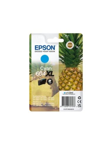 Ink Epson 604Xl C13t10h24010 Ciano Ananas X Xp-2200 Xp-3200 Xp-4200 Wf-2910Dwf Wf-2930Dwf Wf-2950Dwf