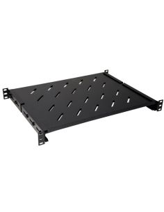 Ripiano Universale Link Per Armadio Rack 19 Allungabile 350Mm Con 4 Agganci Nero Per Armadi Profondi Circa 600 Mm