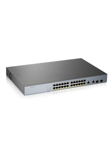 Switch Zyxel Gs1350-26Hp Nebulaflex Switch Managed Per Cctv: 24P Gigabit Poe (375W)  2P Combo Gigabit Uplink  Mngcloud 1Y