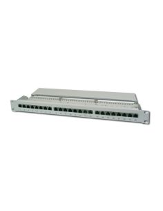 Patch Panel 19 Link Schermato Stp 16 Porte 8 Poli Rj45 Per Reti Categoria 5E - 1 Unita'
