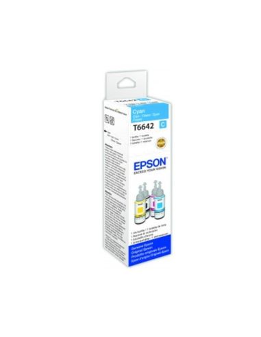 Ink Epson C13t664240 Ciano Flacone Da 70Ml X Ecotank L300 L355 L555 Et-2500 Et-2550 Et-2600 Et-2650 Et-4500 Et-14000 Et-16500
