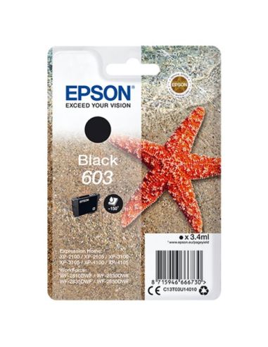 Ink Epson C13t03u14010 Nero Stella Marina X Wf-2820Dwf Wf-2840Dwf Wf-2870Dwf Xp-2150 Xp-3150 Xp-4150