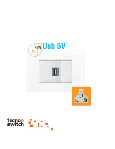 Caricatore Usb 2A 5V Attacco Keyston