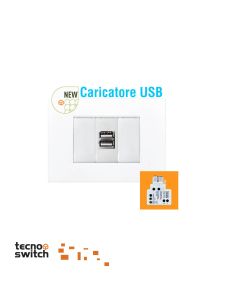 Mini Kystone Caricatore Usb 2.4A 5Vtipo A