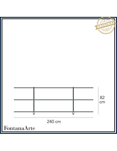 Fontana Arte Teso Consolle Trasparente