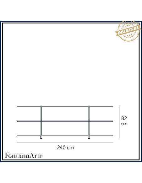 Fontana Arte Teso Consolle Trasparente