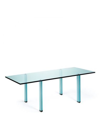 Fontana Arte Lampada Tavolo Teso Alto Trasparente