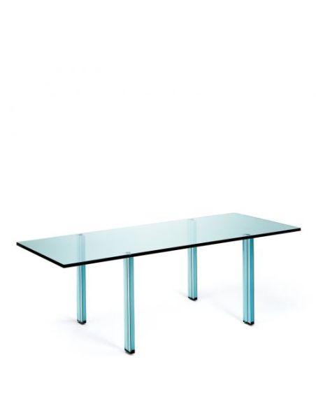 Fontana Arte Lampada Tavolo Teso Alto Trasparente