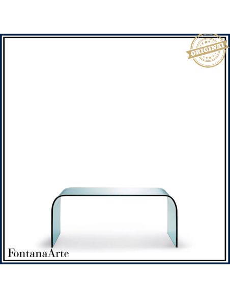 Fontana Arte Tavolino Curvo Basso Medio Trasparente