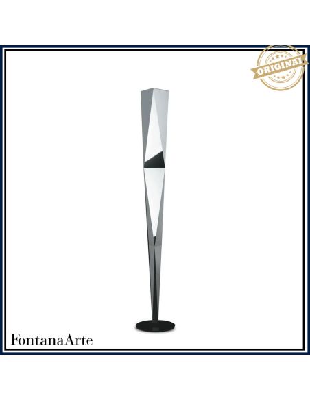 Fontana Arte Vertigo Lampada Terra Grande Cromo