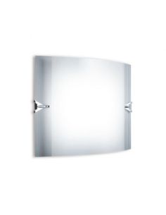 Fontana Arte Velo Lampada Parete Piccola Trasparente E Cromo