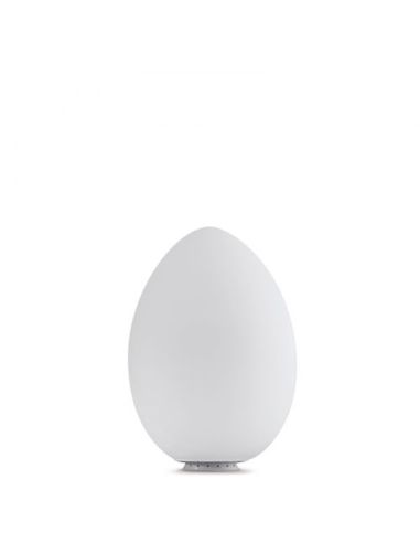 Fontana Arte Uovo Lampada Tavolo Media Bianco