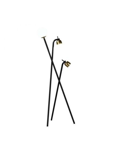 Fontana Arte Tripod Lampada Terra Media Nero