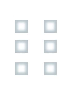 Lampada Fontana Arte Sole Bianca Confezione 6 Pezzi versione Quadrata