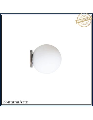 Fontana Arte Pallina Lampada Parete Piccola Nero