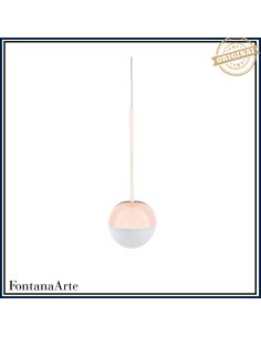 Fontana Arte Pallina Lampada Sospensione Piccola Oro Rosa