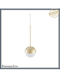 Fontana Arte Pallina Lampada Sospensione Piccola Ottone