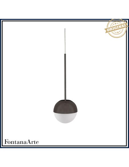 Fontana Arte Pallina Lampada Sospensione Piccola Nero