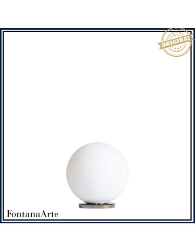 Fontana Arte Pallina Lampada Tavolo Piccola Nero