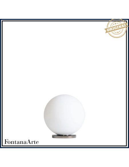 Fontana Arte Pallina Lampada Tavolo Piccola Nero