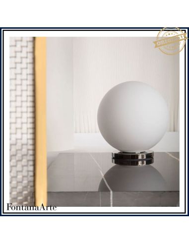 Fontana Arte Pallina Lampada Tavolo Piccola Nero