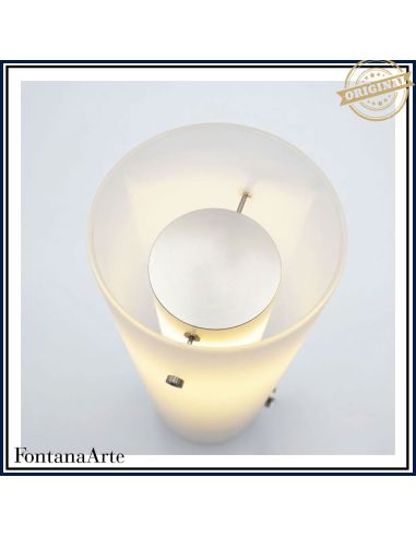 Fontana Arte Lasospesa Lampada Tavolo Bianco Bianco