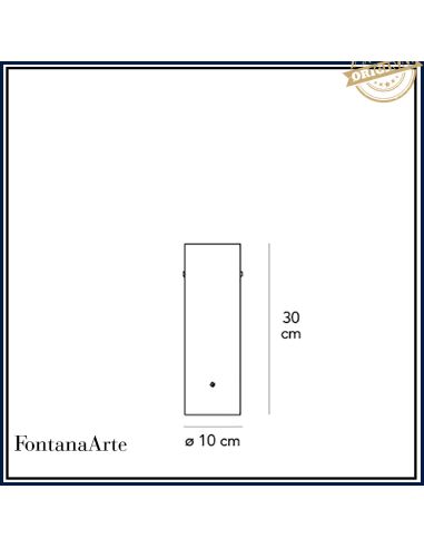 Fontana Arte Lasospesa Lampada Tavolo Bianco Bianco
