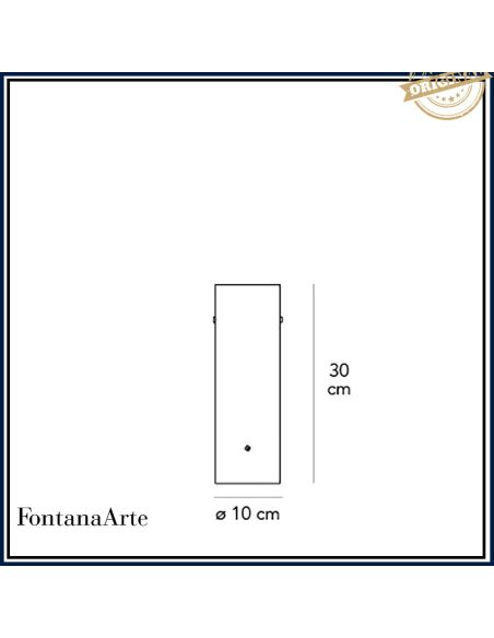 Fontana Arte Lasospesa Lampada Tavolo Bianco Bianco