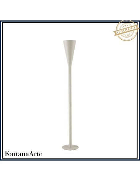 Fontana Arte Riluminator Lampada Terra Grande Bianco