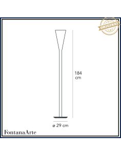 Fontana Arte Riluminator Lampada Terra Grande Bianco 2