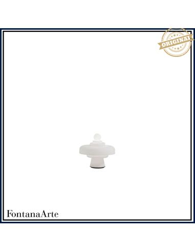 Fontana Arte Regina Lampada Tavolo Grande Bianco