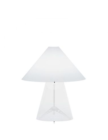 Fontana Arte Metafora Lampada Tavolo Media Bianco