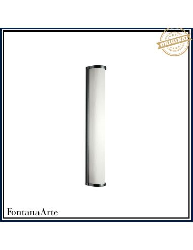 Fontana Arte Maristella Lampada Parete Grande Cromo