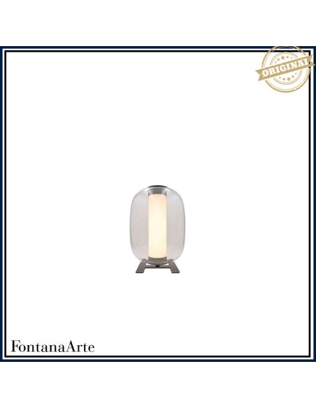 Fontana Arte Meridiano Lampada Tavolo Media Trasparente